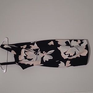 Womens midi floral dressy dress